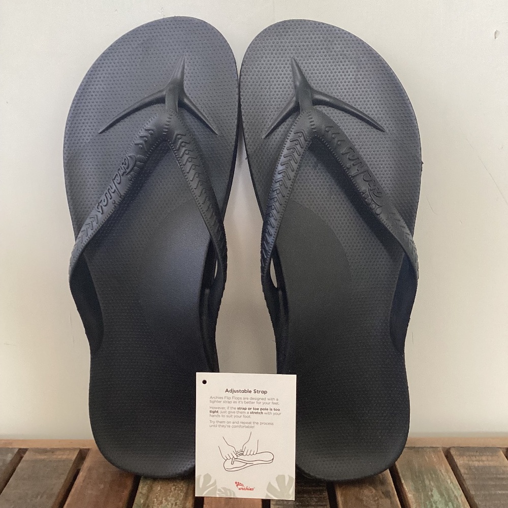 Archies Flip Flops, Men’s size 13 Men, Black